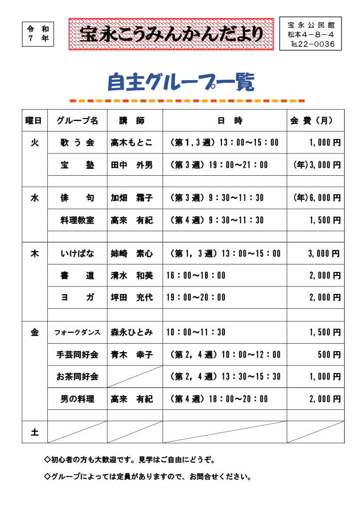 自主グループ